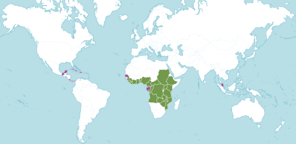 Драцена душистая ареал обитания.png