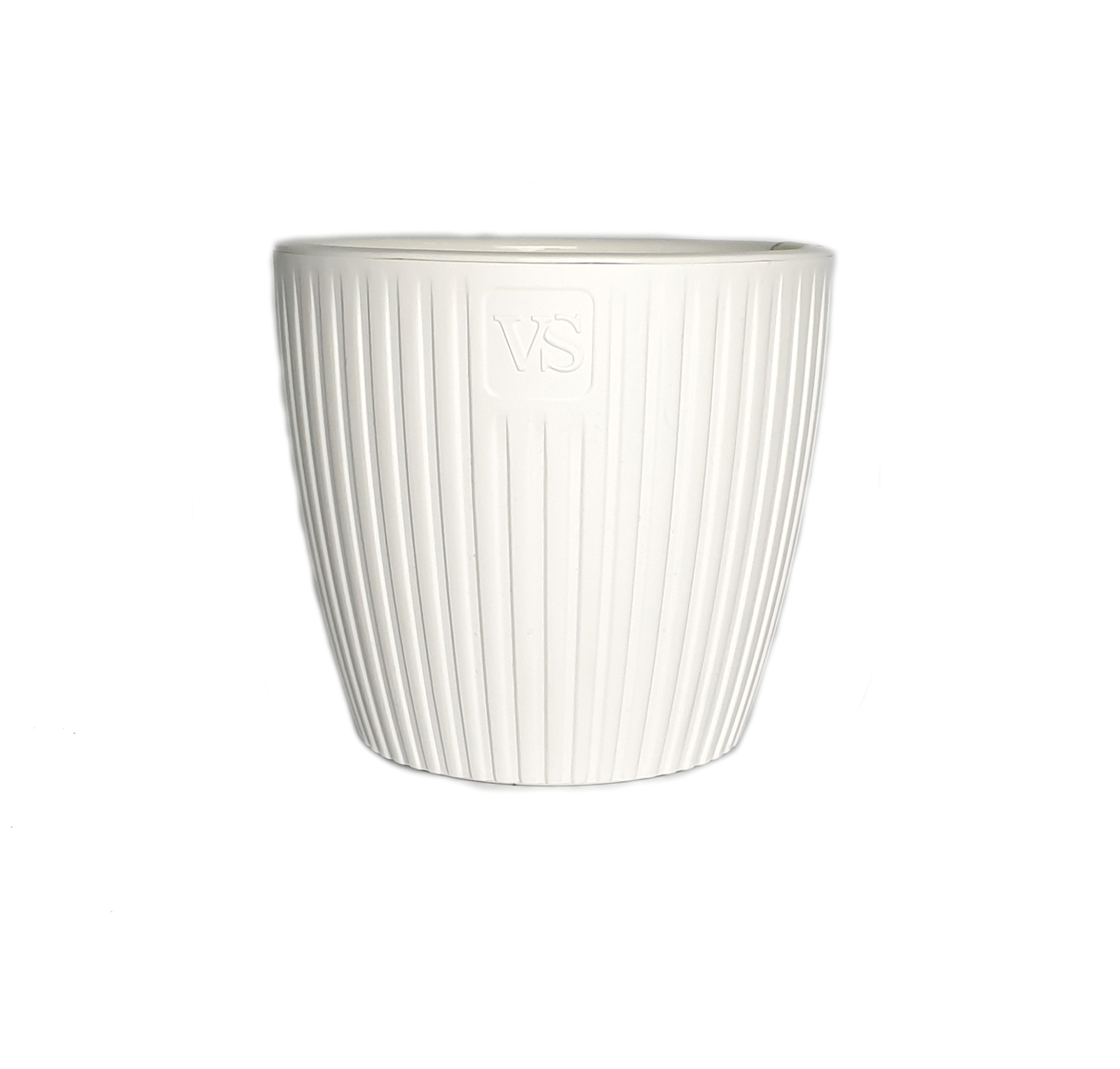 Кашпо с дренажной системой «Эви» VipSet 1,5 л, белый